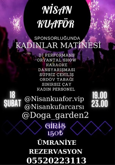 18 Şubat 2023 Ümraniye Kadınlar Matinesi